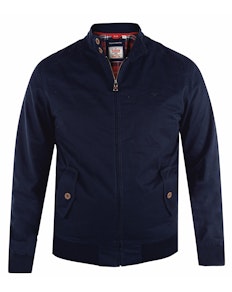 D555 Windsor Harrington Style Jacke in Marineblau